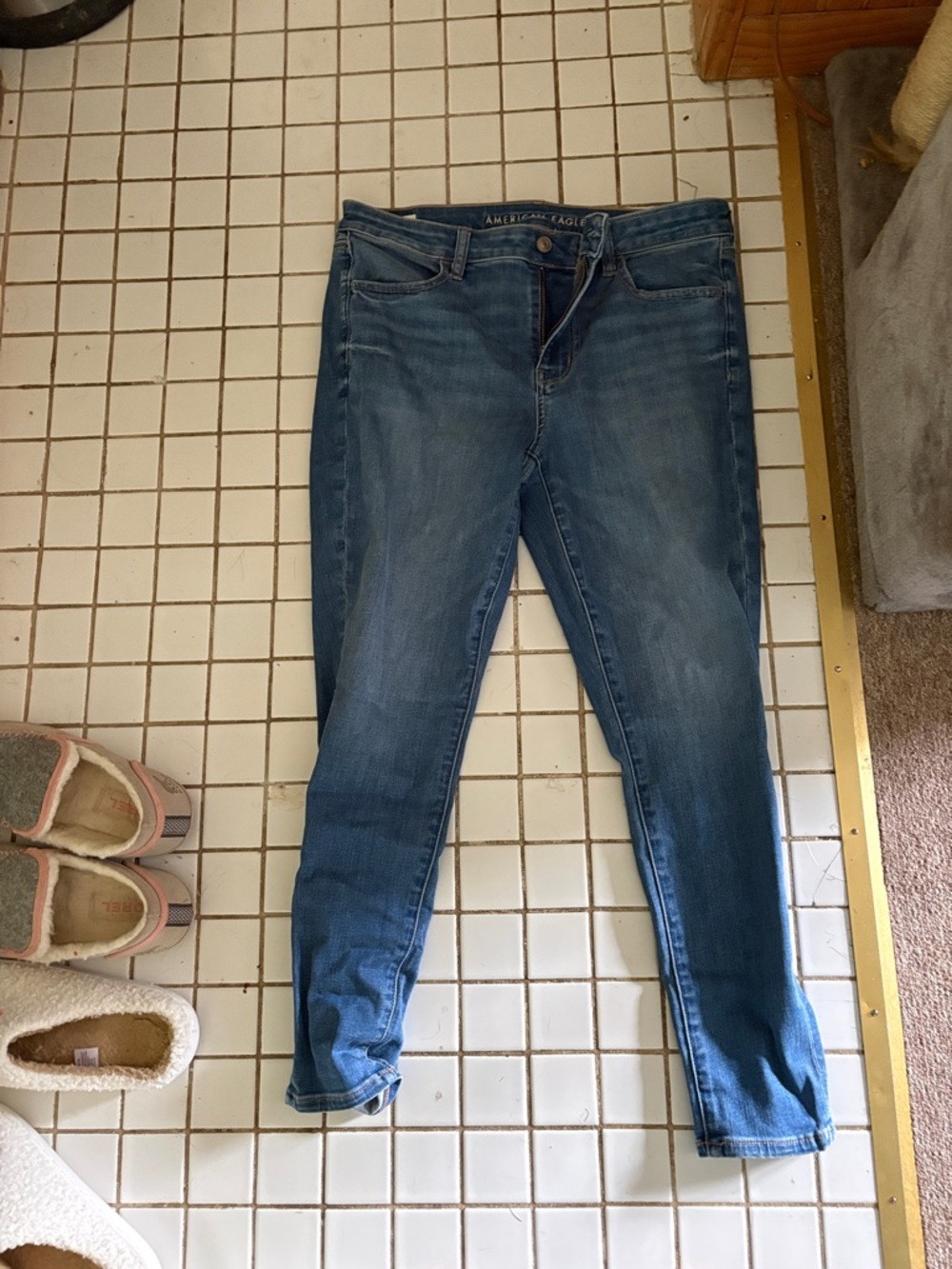 American Eagle Outfitters Blue Stretch Skinny Jeggings bundle